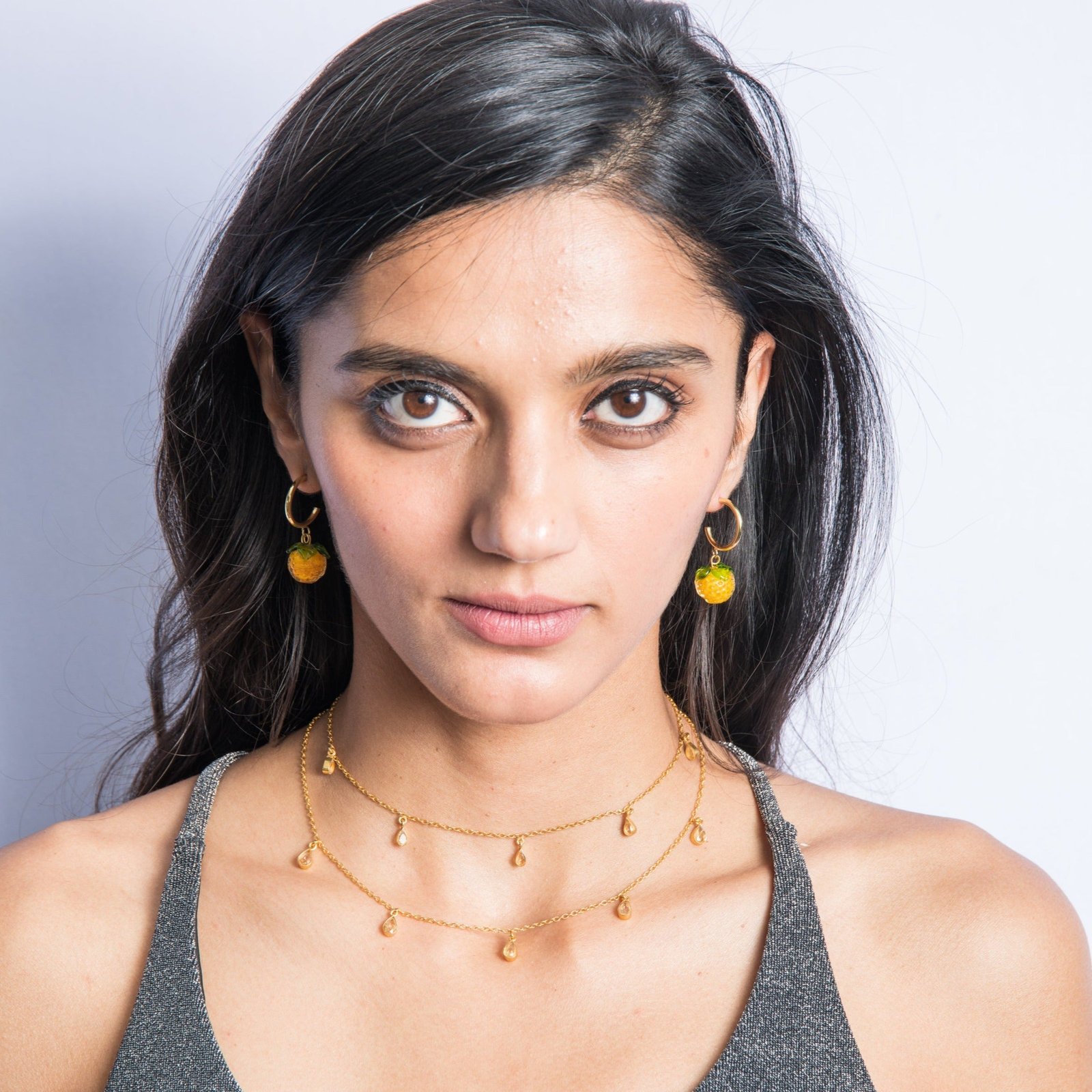 Tangerine Hoops