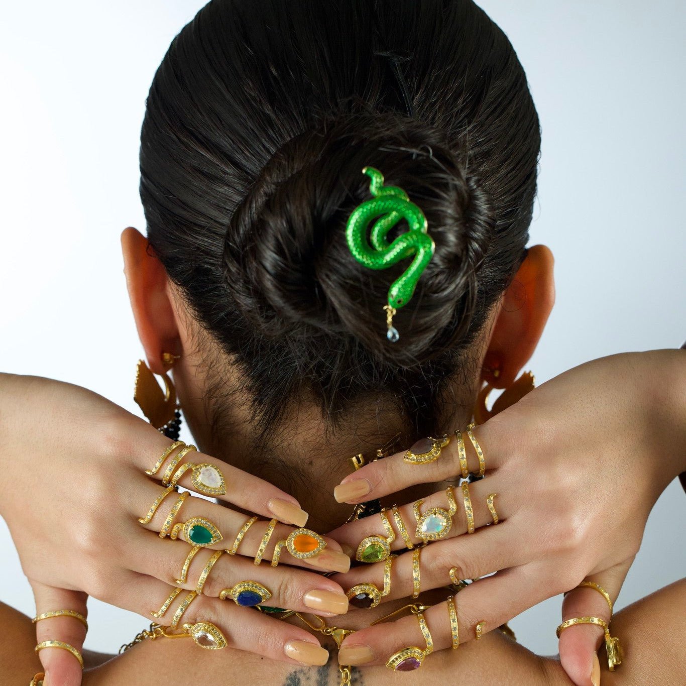 Green Snake Brooch